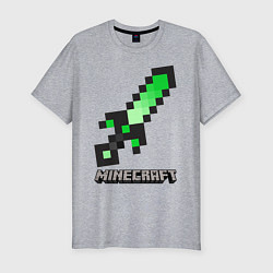 Футболка slim-fit МЕЧ MINECRAFT, цвет: меланж