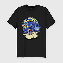 Футболка slim-fit Brawl Stars Leon Werewolf, цвет: черный