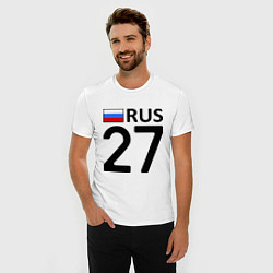 Футболка slim-fit RUS 27, цвет: белый — фото 2