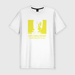 Мужская slim-футболка VANSAMA OFFICIAL Yellow