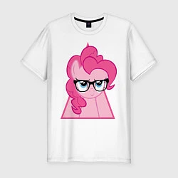 Футболка slim-fit Pinky Pie hipster, цвет: белый