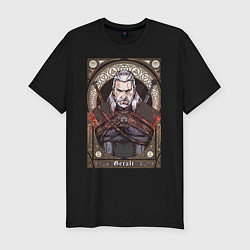 Футболка slim-fit The Witcher, Geralt, Ведьмак,, цвет: черный