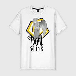 Футболка slim-fit Don't blink, цвет: белый