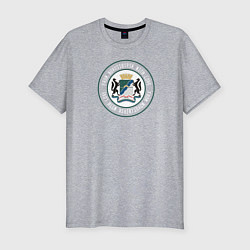 Футболка slim-fit From Novosibirsk with love, цвет: меланж