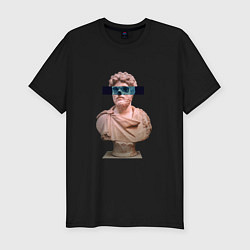 Футболка slim-fit Vaporwave art 66, цвет: черный