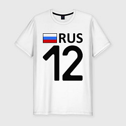Футболка slim-fit RUS 12, цвет: белый