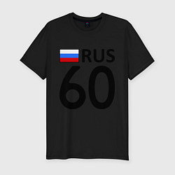 Футболка slim-fit RUS 60, цвет: черный