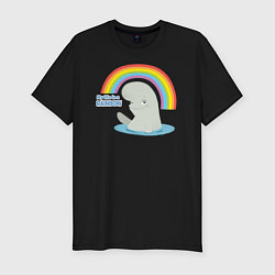 Мужская slim-футболка My Life Is A Rainbow
