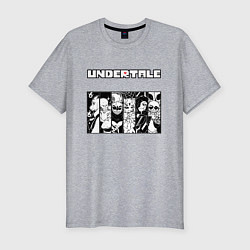 Футболка slim-fit UNDERTALE, цвет: меланж