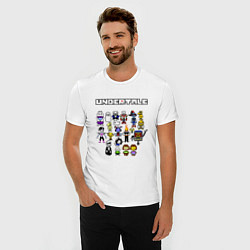 Футболка slim-fit UNDERTALE, цвет: белый — фото 2