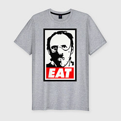 Футболка slim-fit Ганнибал Лектор, цвет: меланж
