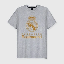 Футболка slim-fit Real Madrid FC, цвет: меланж