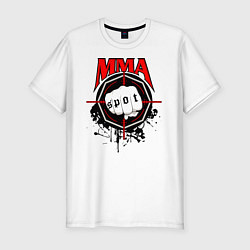 Футболка slim-fit MMA, цвет: белый