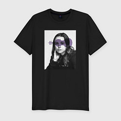 Футболка slim-fit Ваня Академия амбрелла, цвет: черный