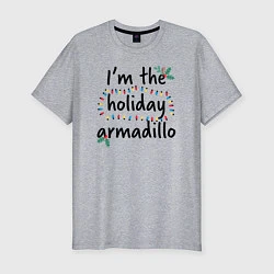 Футболка slim-fit Im the holiday armadillo, цвет: меланж