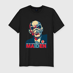 Футболка slim-fit Iron Maiden eddie, цвет: черный