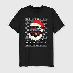 Футболка slim-fit Im not Santa, цвет: черный