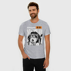 Футболка slim-fit Ahegao, цвет: меланж — фото 2