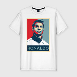 Футболка slim-fit CRISTIANO RONALDO, цвет: белый