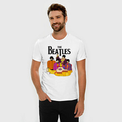 Футболка slim-fit THE BEATLES, цвет: белый — фото 2