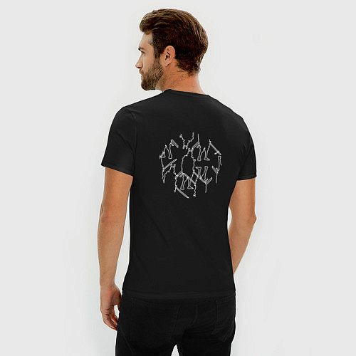 Мужская slim-футболка G2 Samurai collection 202122 / Черный – фото 4