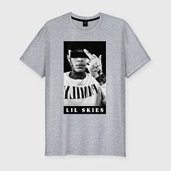 Футболка slim-fit LIL SKIES Monochrome, цвет: меланж