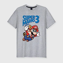 Футболка slim-fit Mario 3, цвет: меланж