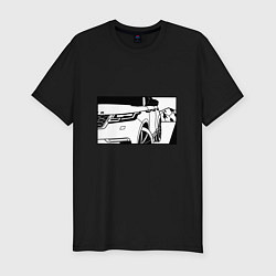Футболка slim-fit Range Rover Evoque Черно-белый, цвет: черный