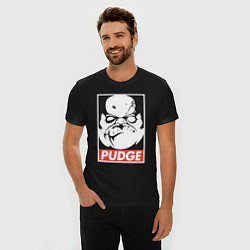 Футболка slim-fit Pudge Dota Пудж, цвет: черный — фото 2