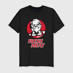 Футболка slim-fit Pudge Dota Fresh Meat Пудж, цвет: черный