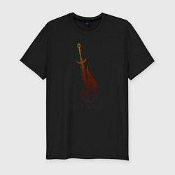 Футболка slim-fit Dark Souls - Bonfire, цвет: черный