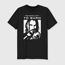 Футболка slim-fit WE HAVE A CITY TO BURN, цвет: черный