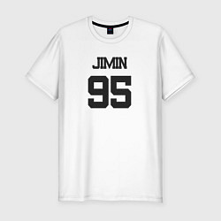 Футболка slim-fit BTS - Jimin 95, цвет: белый
