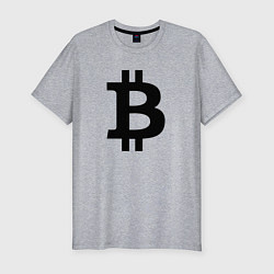 Футболка slim-fit БИТКОИН BITCOIN, цвет: меланж