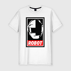 Футболка slim-fit Daft Punk, цвет: белый