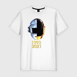 Футболка slim-fit Daft Punk, цвет: белый