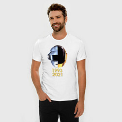 Футболка slim-fit Daft Punk, цвет: белый — фото 2