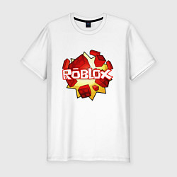 Футболка slim-fit ROBLOX LOGO, цвет: белый