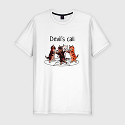 Футболка slim-fit Calling the Devil, цвет: белый