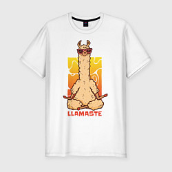 Футболка slim-fit Llamaste, цвет: белый