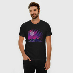 Футболка slim-fit Mountain Galaxy, цвет: черный — фото 2