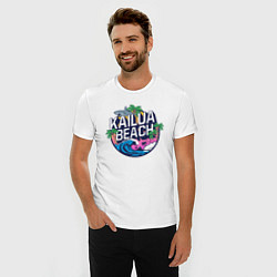 Футболка slim-fit Kailua beach, цвет: белый — фото 2