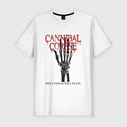 Футболка slim-fit Cannibal Corpse Труп Каннибала Z, цвет: белый