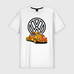 Футболка slim-fit Volkswagen, цвет: белый