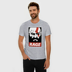 Футболка slim-fit RAGE GOW, цвет: меланж — фото 2