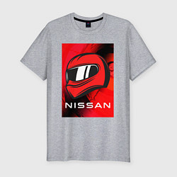 Футболка slim-fit Nissan - Paint, цвет: меланж