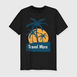 Мужская slim-футболка Travel more