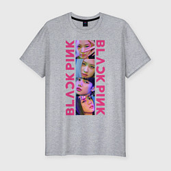 Футболка slim-fit BLACKPINK Neon, цвет: меланж