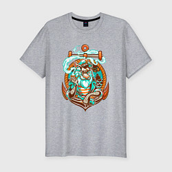 Мужская slim-футболка Морской лев