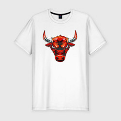 Футболка slim-fit BULL, цвет: белый